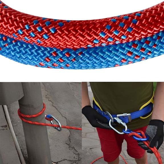 MISSMILE 3300lb Climbing Rope Outdoor Static Rock Hiking Tree Climbing Escape Rescue Cord