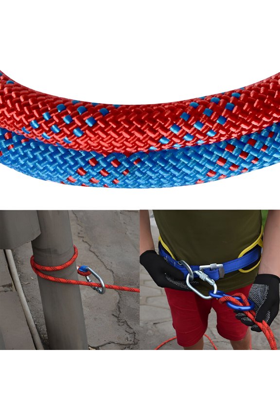 3300lb Climbing Rope Outdoor Static Rock Hiking Tree Climbing Escape Rescue Cord