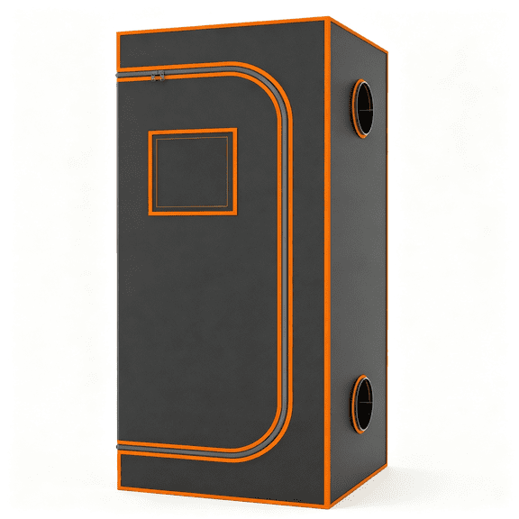 MISSMILE 3X3 Grow Tent Kit (32"X32"X63") - Heavy-Duty 600D Diamond Mylar Lining,98% Reflective,Viewing Window & Waterproof Floor Tray for Hydroponics Indoor Growing