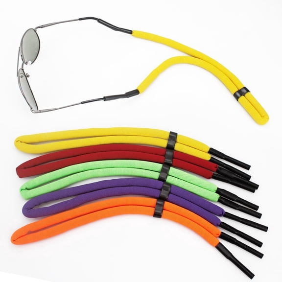 MISSMILE 5 Pcs Floating Sunglasses Strap Adjustable Floating Foam Sunglass Strap