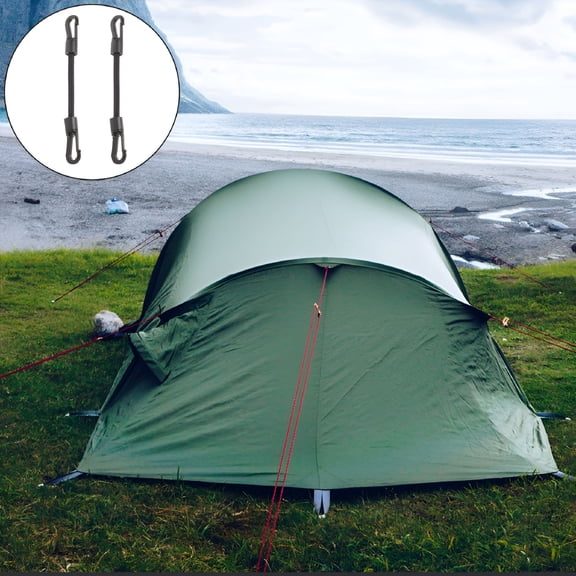 MISSMILE 5Pcs Bungee Cords with Hooks for Camping Accessories,6.3"X0.79"X0.59"