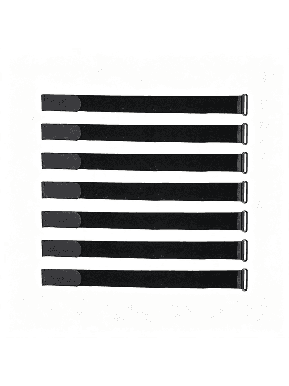 91836 Cinch Straps With, Pack of 25, 12 in X 1 In, Strap Black