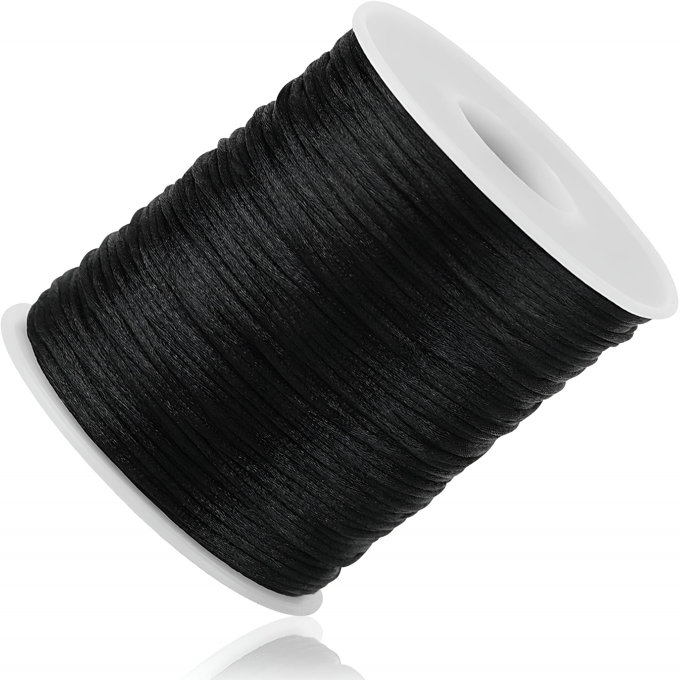 String And Wire MISSMILE Black Nylon String Cord - 1mm 100 Yards, Bracelet String for ...