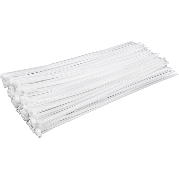 MISSMILE Clear Zip Ties 6 Inch 40 Lbs White Zip Ties 100 Pack | Self-Locking, Width 0.14", Max Bundle Diameter 1.37", Industrial Grade, Fireproof, Heavy Duty, for Indoor and Outdoor