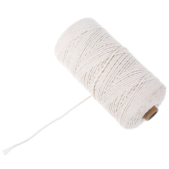 MISSMILE Cotton Butcher Twine String 1 Roll 200M Beige Cooking Kitchen Twine for Crafts, Roasting, Decoration, Gardening, Packing