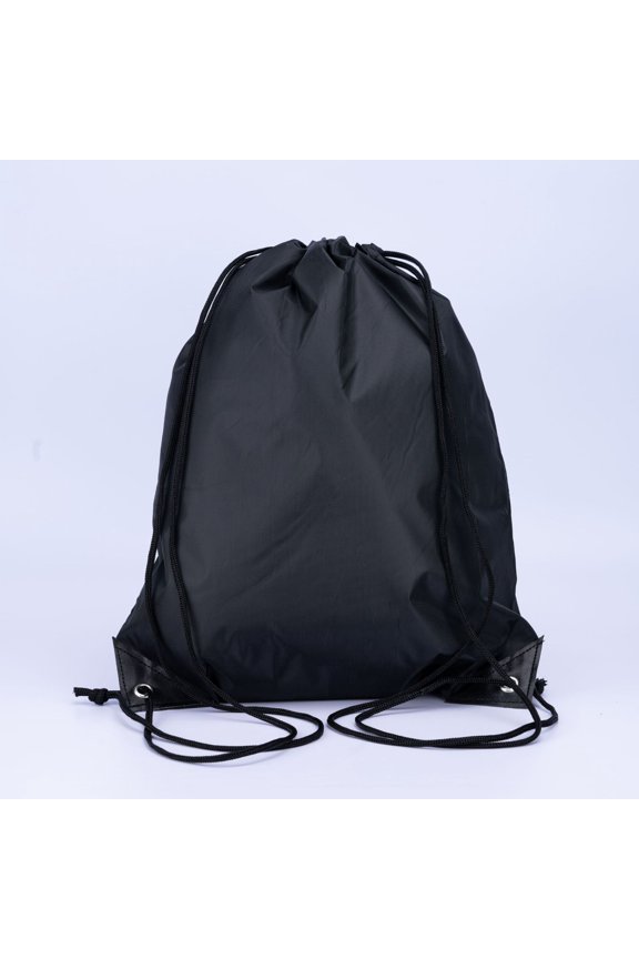 Cotton Drawstring Backpack Black Drawstring Bag