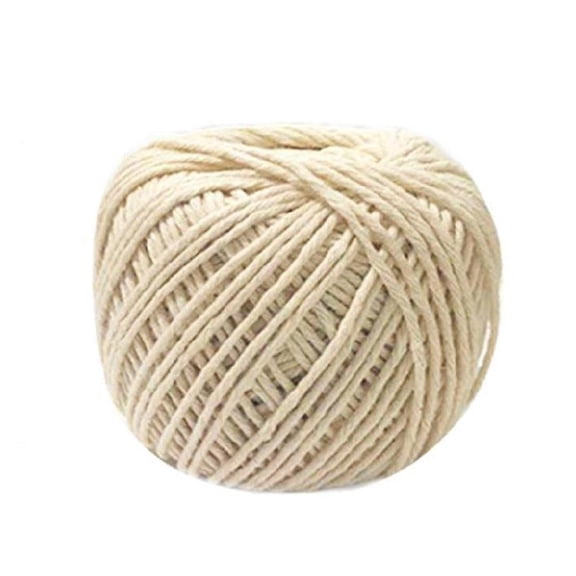 MISSMILE Cotton Kitchen Twine 70 Meters, Food Safe Butcher String for Meat Tying, Natural Unbleached Thread for Roast Turkey