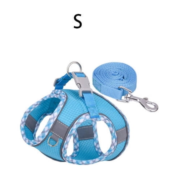MISSMILE Dog Harness,Convenient D-Ring Puppy Harness,Night Walk Ready Harness Small Size Dog