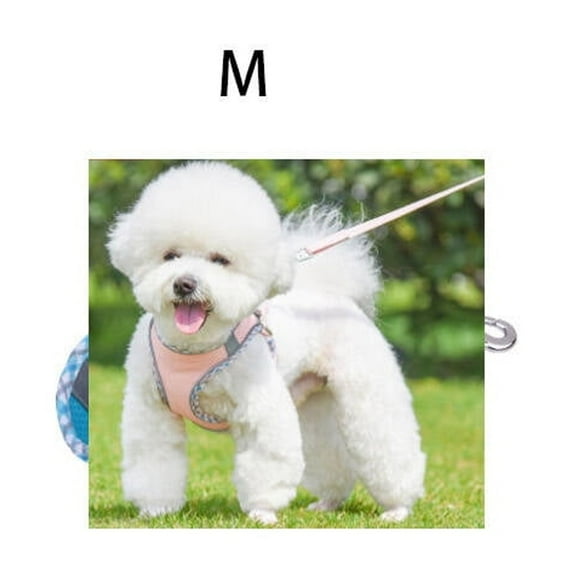 MISSMILE Dog Harness,Convenient D-Ring Puppy Harness,Night Walk Ready Harness Small Size Dog