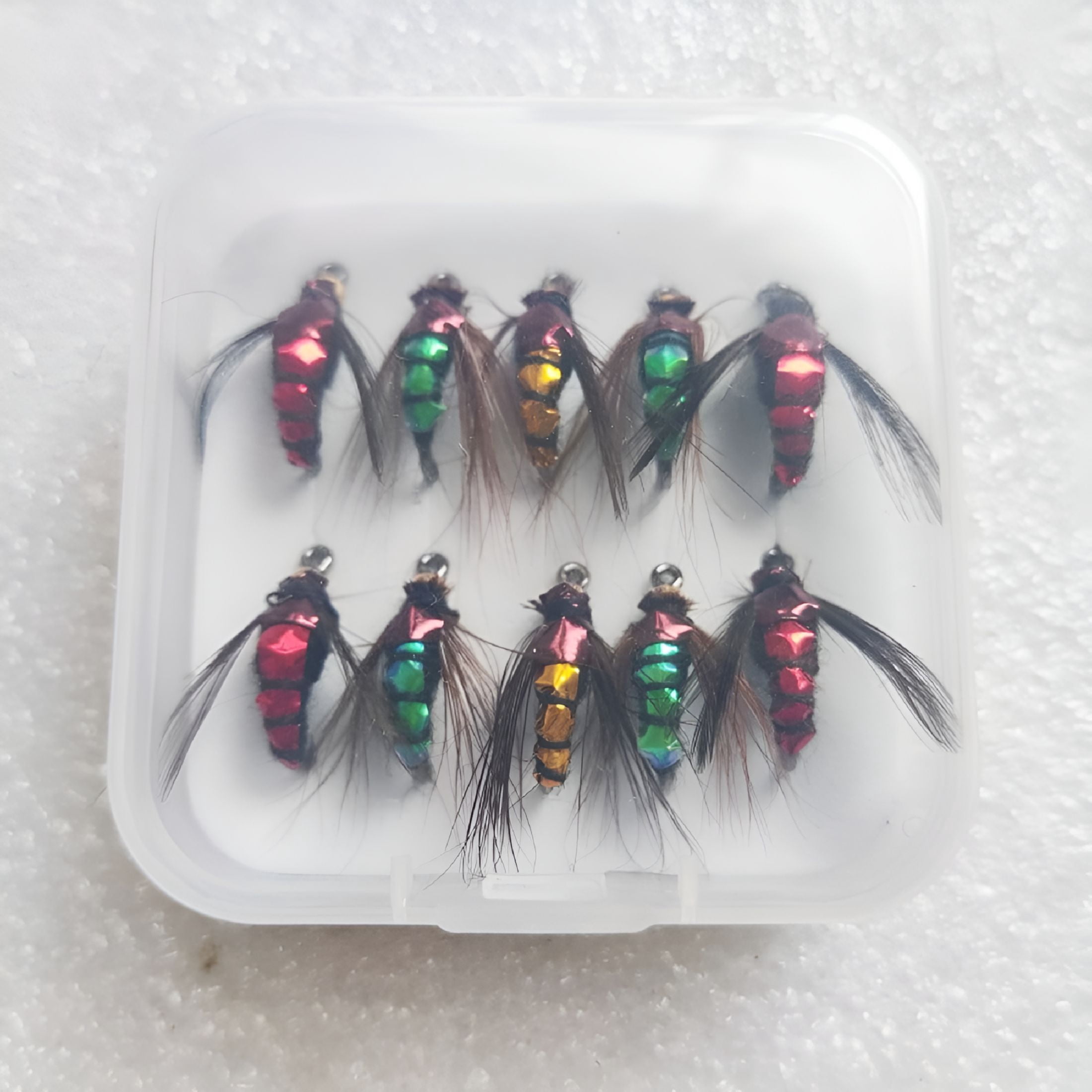 color fishing flies accessories HERCULES Fly Kit, Pack of 70 pcs, Dry Flies HERCULES Fishing Fly Fishing Snap Color Scheme Menu Dirty