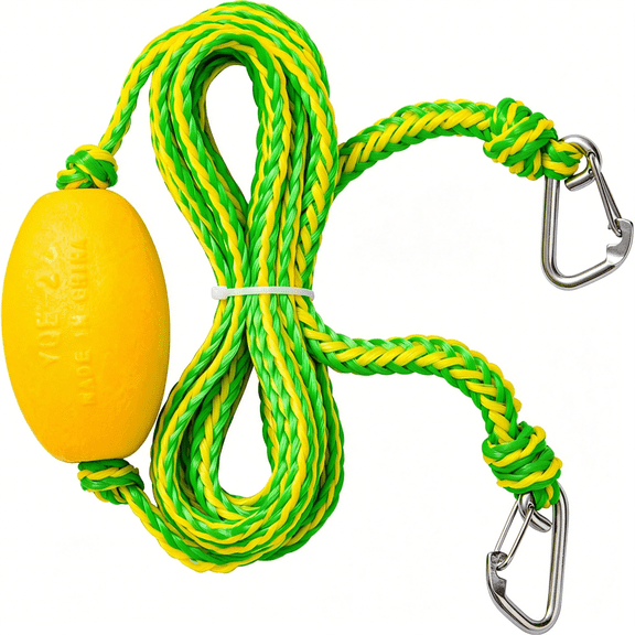 MISSMILE Floating Kayak Tow Rope with Clips - Quick Connect Rescue Line for Kayaks, Jet Ski Anchor Rope - Towing Rope for Tying Kayaks Together, Kayak Accessories, 12Ft
