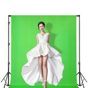 MISSMILE Green Screen Backdrop - Double Thickness Non-fading Washable Background Screen Cloth Sci-Fi Effects for Photo Video Studio,1*1.5M