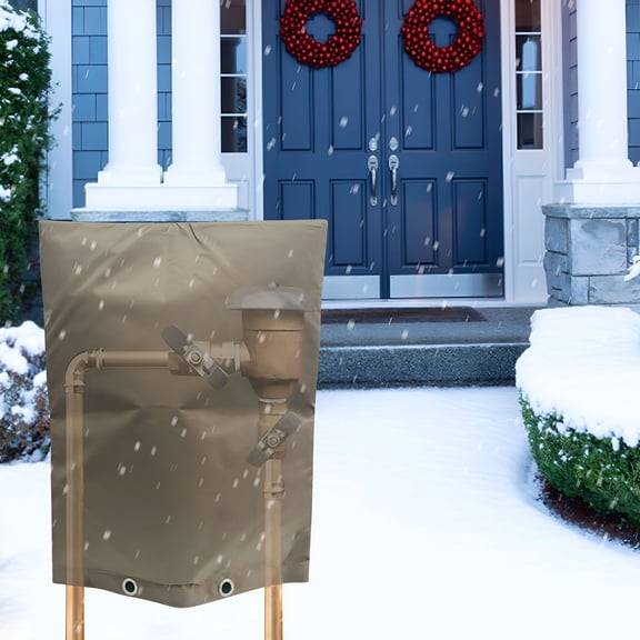 MISSMILE Heavy Duty 5 Feet Thick Backflow Preventer Insulation Cover with 6 Layer Fabric for Water Well Pump and Sprinkler Winter Protection 24X24 in Pipe Insulation