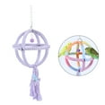 thumbnail image 1 of MISSMILE Hummingbird Swing,Hemp Rope Parakeet Cage Accessories Used for Birds to Play and Relieve Boredom,Delicate Ball Woven Bell Hummingbird Swings and Perches,Purple,6.3脳6.3", 1 of 7