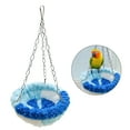 thumbnail image 1 of MISSMILE Hummingbird Swing,Wool Yarn Hummingbird Swings and Perches for Many Small Birds,Plush Hanging Hammock Birdhouse Parakeet Cage Accessories,Blue,12.6×6.7", 1 of 7