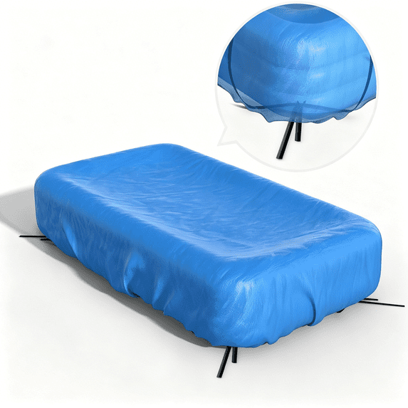 MISSMILE Inflatable Pool Cover Rectangle for 120
