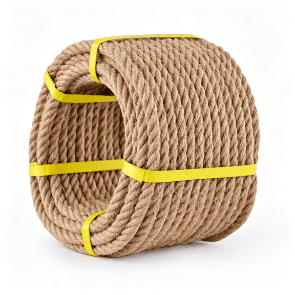 MISSMILE Jute Rope 1/2 X 100Ft, Natural Hemp Rope, Thick Heavy Duty Twisted Cord for Swing, Tug of War, Hammock, Craft, Nautical, Hunting & Landscaping