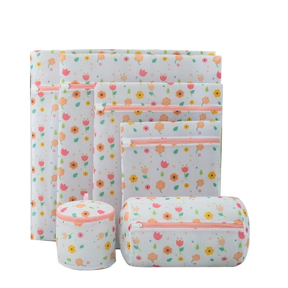 MISSMILE 6Pcs Laundry Bag,ABS Hidden Zipper Mesh Laundry Bags,Reinforced Seams for Delicates,Travel and Storage Laundry Basket