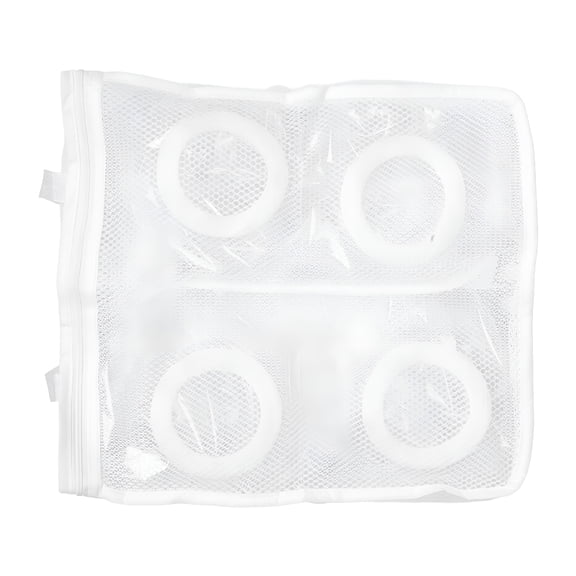 MISSMILE Laundry Sock Bag Mesh Laundry Bags for Socks Laundry Net Bags Washing Machine Shoe Bag White 36.00X30.00X12.00Cm