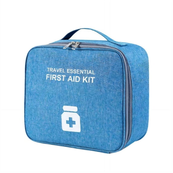 MISSMILE Medicine Bag Helps Organize Seasonal Clothing First Aid Bag Ideal for Home Office or Travel Use Survival Kit Blue