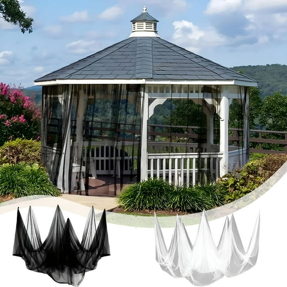 MISSMILE 2026 New Mosquito Netting for Patio,90" X 157" Garden Mesh Netting,Fly Insect Bird Net Barrier for Protect Vegetables Plants,Mosquito Mesh Screen for Outdoor Patios Apartment Balcony (White)