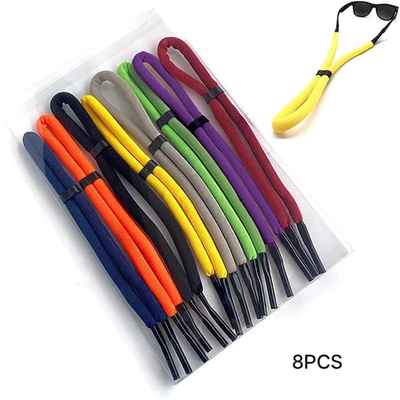 MISSMILE Outdoor Eyeglass Safety Rope Pack 8 Pcs Sunglass Strap Floating Sunglasses Straps Glasses