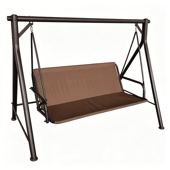 MISSMILE Outdoor Swing Cover 600D Heavy Duty Waterproof Fade Resistant Swing Seat Replacement for 3 Seater Patio Swing Cushion Support Durable Outdoor Swing Covers for Frame (63X22X22In)