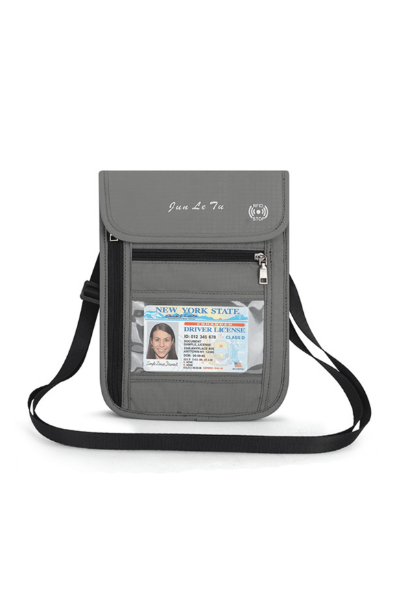 Passport Holder for Travel,Secure Design Passport Holder,Credit Cards Passport Case,Gray