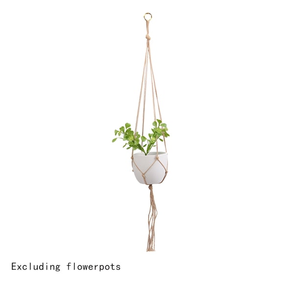 MISSMILE Plant Hanger Indoor,Simple Jute Rope Weaving Plant Hanger,Supports Various Plants Hanging Plant Holder,Brown1