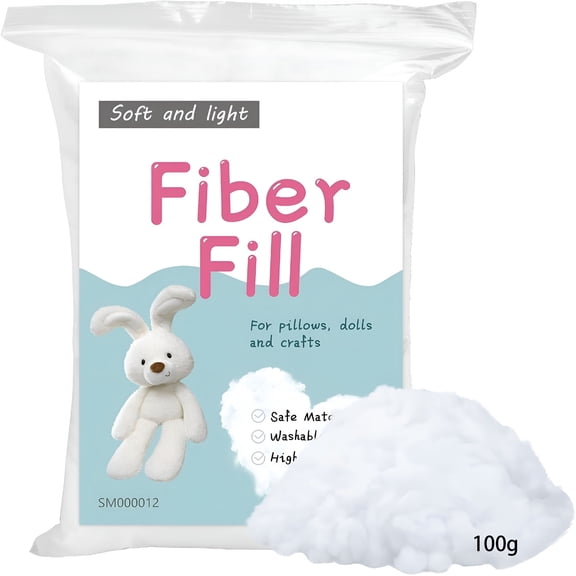 MISSMILE Polyester Fiber Fill,Stuffing for Stuffed Animals,High Resilience Crochet Stuffing,Fill Fiber for Stuffed Diy Crafts