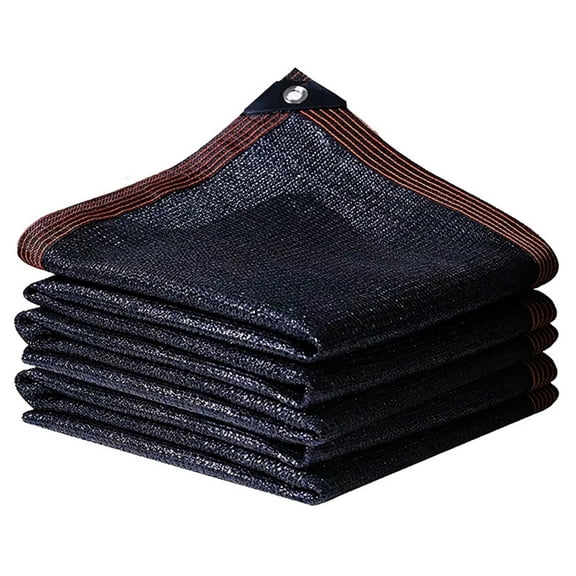 AUQ Sun Shade Cloth,Thickened UV-Resistant Net for Patio & Garden,Heavy Duty Sun Protection & Heat Insulation,200x200cm,Black