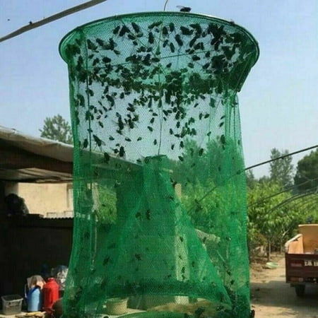 The Ranch Fly Trap - Outdoor Fly Trap - Killer Bug Cage Net Perfect For Horses