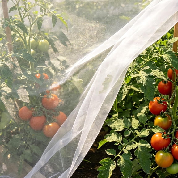 MISSMILE Ultra Fine 10X20 Garden Netting,Pest Barrier & Bird Netting, Plant Mesh Net Row Cover for Garden,Greenhouse,Patio,Raised Beds, Protecting Vegetables, Flowers, Trees