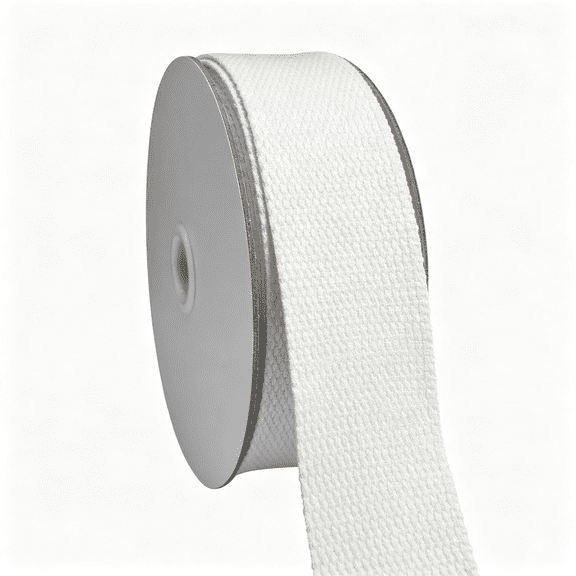 MISSMILE White Cotton Webbing Straps 1.5 " for Sewing 10 Yards 1-1/2 " Flat Heavy Weave Straps for Bags-Clothes-Pet Collars-Totes-Diy Crafts Straps Supplies