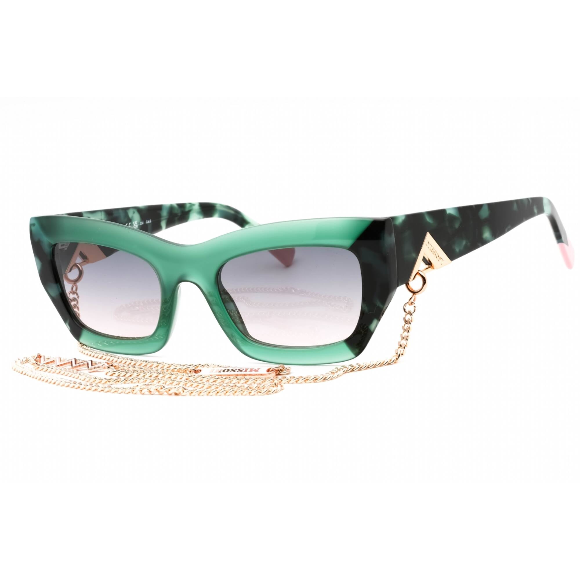MISSONI MIS 0151/S MYA/JP Green Pink Havana Geometric Sunglasses Chain & Case Missoni MIS 0151/S 0MYA JP Women main image 2