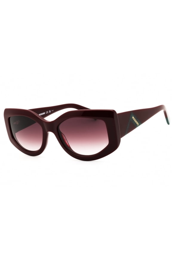 MIS 0198/S 0LHF3X 54mm Rectangle Sunglasses Women's Burgundy