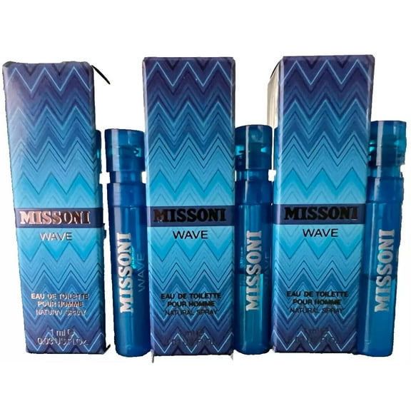 MISSONI WAVE EAU DE TOILETTE POUR HOMME NATURAL SPRAY - THREE PIECES SET