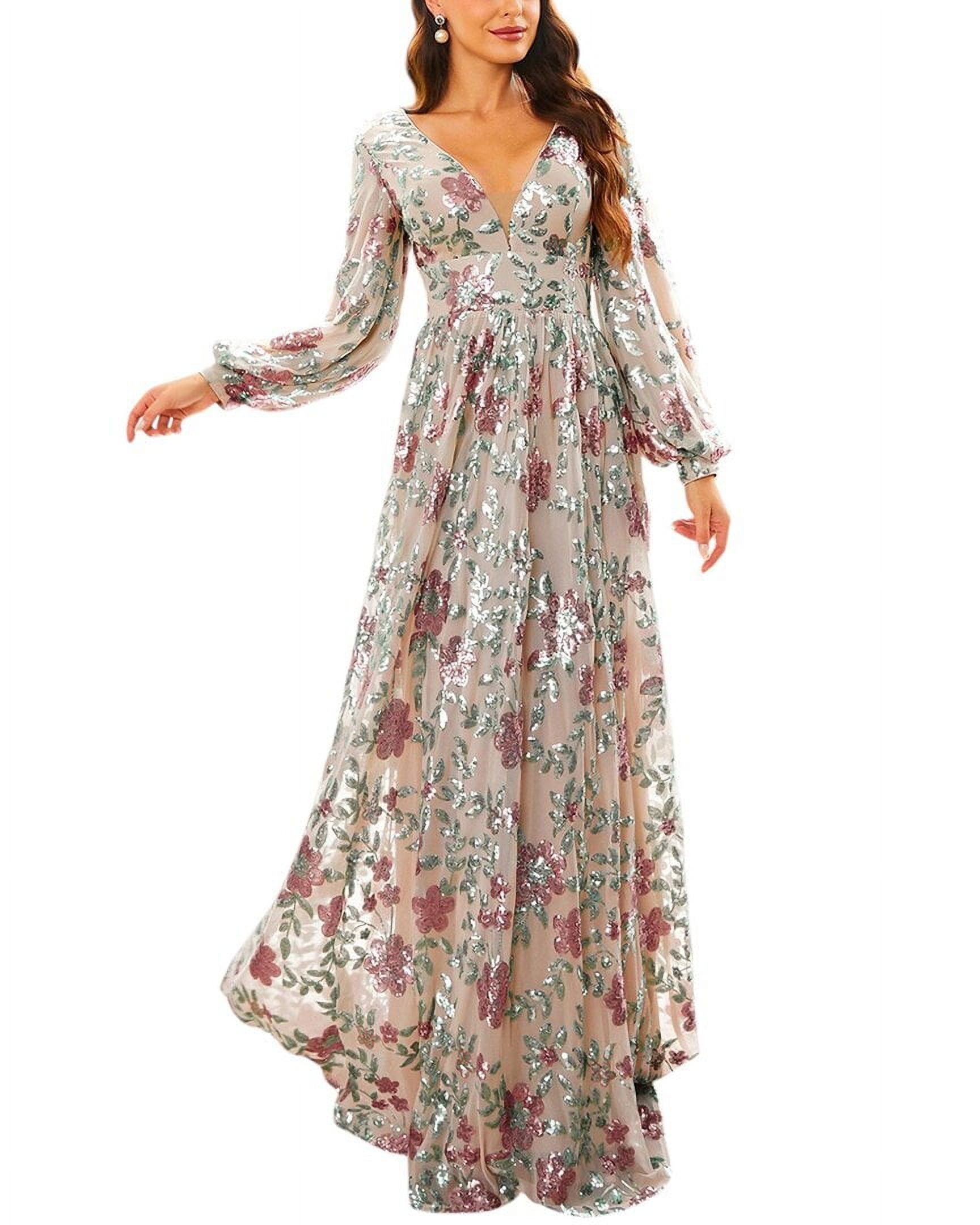 elegant long dress missord Elegant Plus Size French Style A-Line Long Dress for Casual and Tea Pa –  Canary Houze main image 0