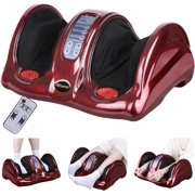 MISSUNNY Foot Massager Machine w/ Remote, Kneading & Rolling for Feet, Ankle, Calf, Leg Pain Relief, Red - Men, Women, Parents