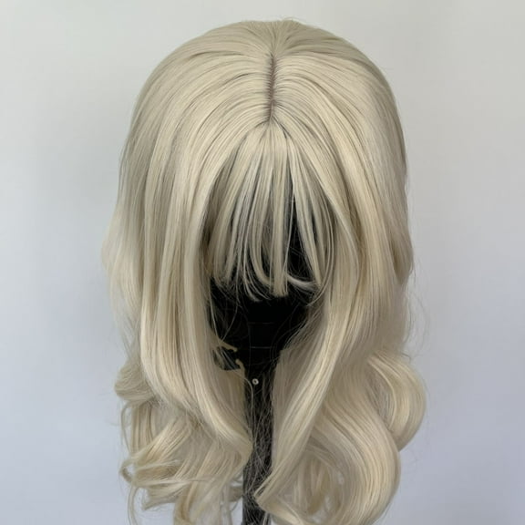 MISSWEN Cosplay Wigs Heat Resistant Synthetic Hair Platinum Blonde 24 inch Full Head Long