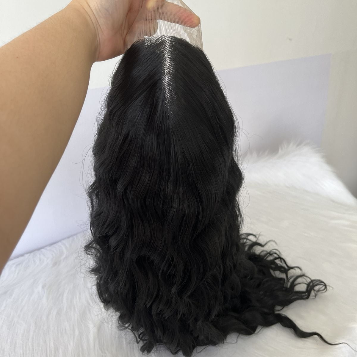 MISSWEN Long Synthetic Wigs Lace Front Wigs 26 inch Daily Wear Black HD Lace Full Head Fashion