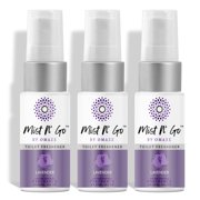 MIST N GO By OMAZE Refresh Toilet Spray | Bathroom Spray Odor Eliminator | Toilet Smell Eliminator Deodorizer - Lavender 0.68 Oz x3