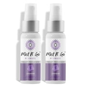 MIST N GO By OMAZE Refresh Toilet Spray | Bathroom Spray Odor Eliminator | Toilet Smell Eliminator Deodorizer - Lavender 2 Oz x2
