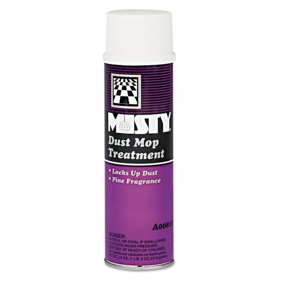 MISTY Dust Mop Treatment Spray - 18 oz (Case of 12) 1003402 - Janitorial Grade, Acts Like A Dust Magnet