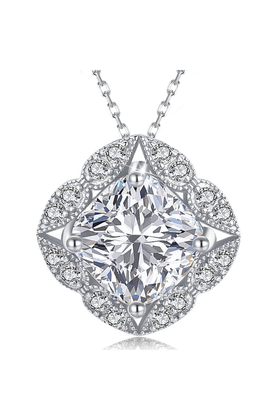 925 Sterling Silver Necklaces for Women Elegant Pendant Necklace Jewelry Gifts for Girlfriend Wife Mom on Christmas Birthday Valentines Day Anniversary