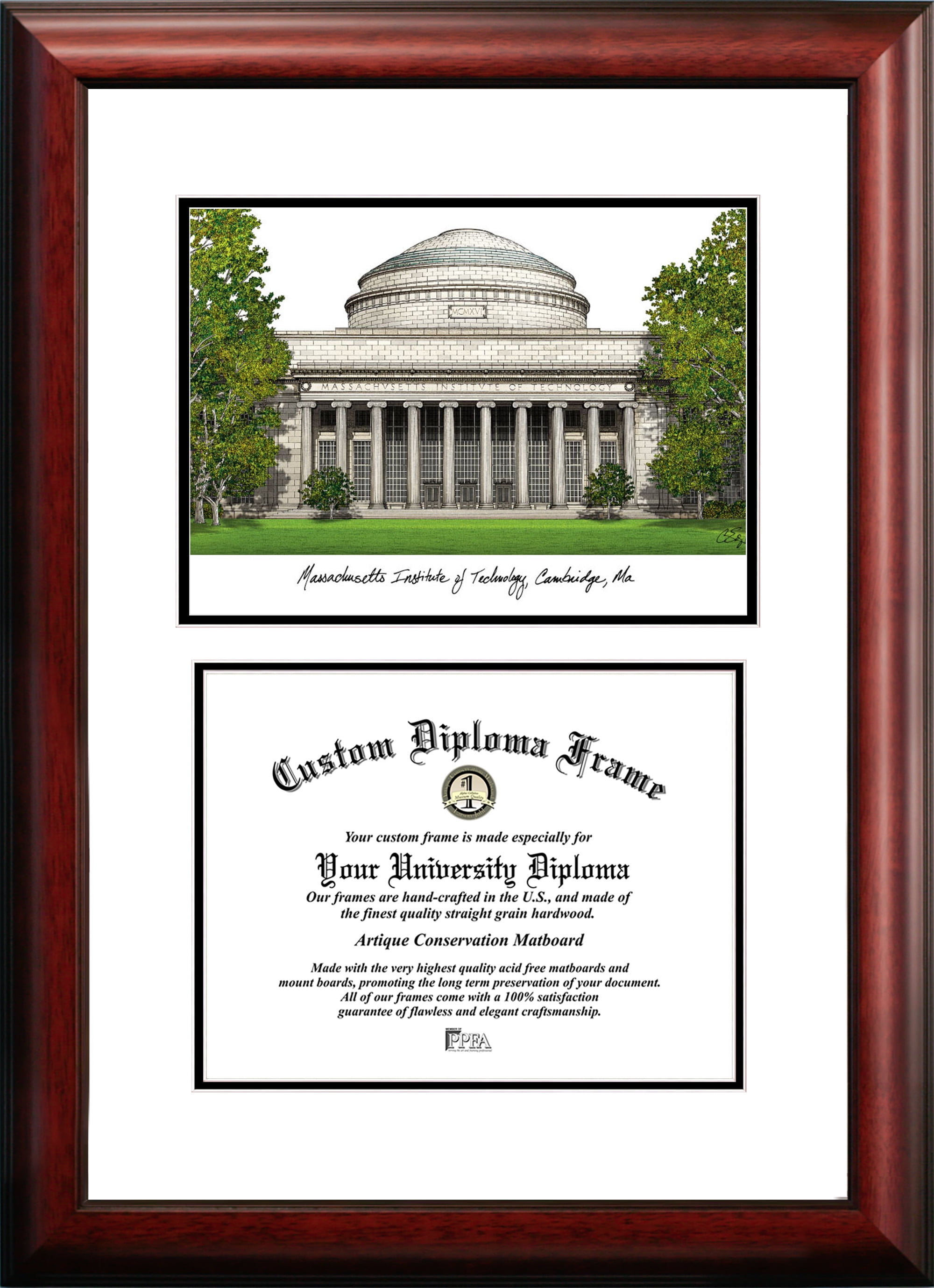 MIT 9.25" x 11.75" Scholar Diploma Frame