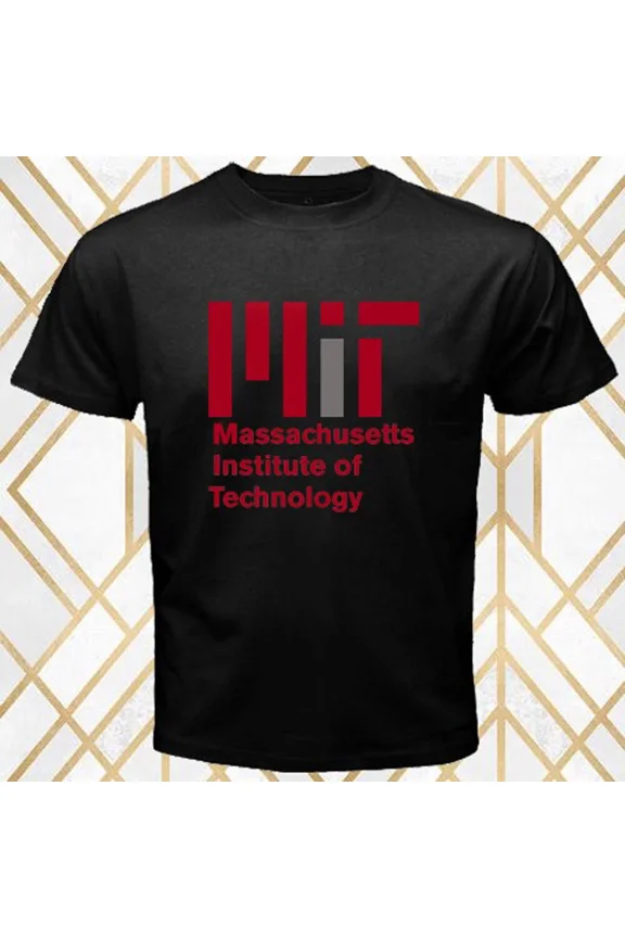 MIT Massachusets Institute Technology College Men's Black Size S - 5XL