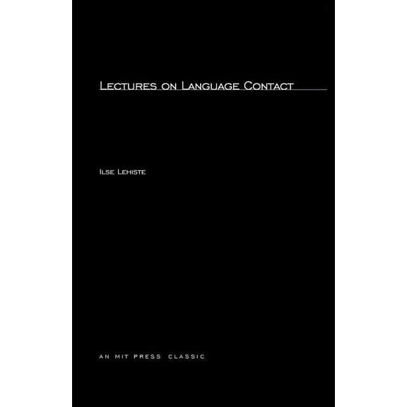 MIT Press Classics Lectures on Language Contact, (Paperback)
