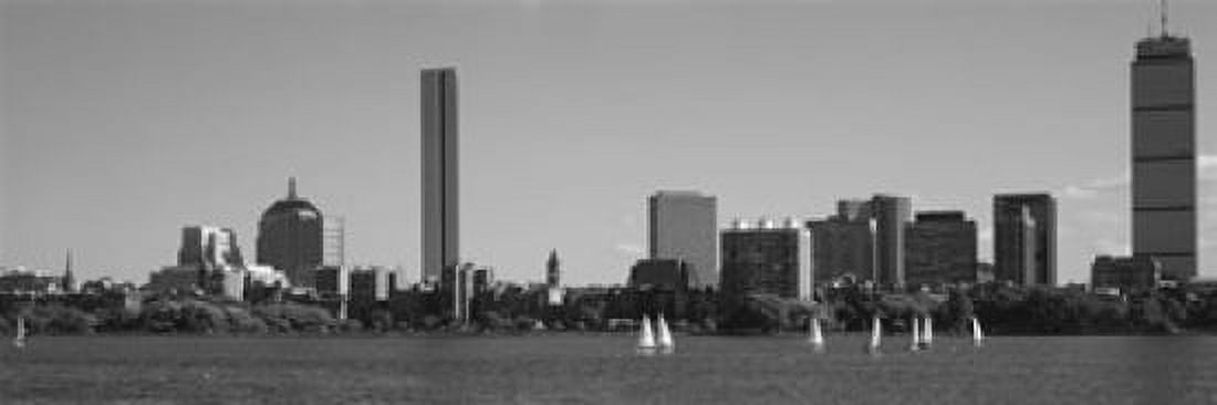 MIT Sailboats Charles River Boston Massachusetts USA Canvas Art - Panoramic Images (18 x 6)