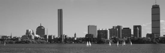 MIT Sailboats Charles River Boston Massachusetts USA Canvas Art - Panoramic Images (36 x 12)